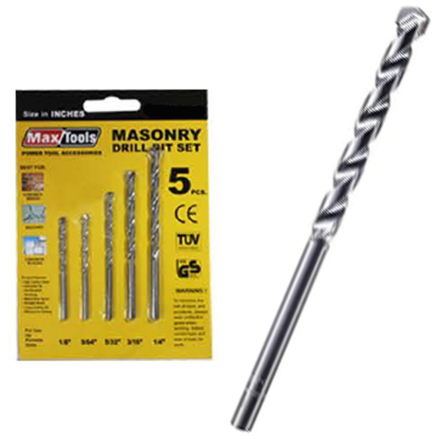 MaxTools MXM-5005 & MXM-6005 Masonry Drill Bit Sets