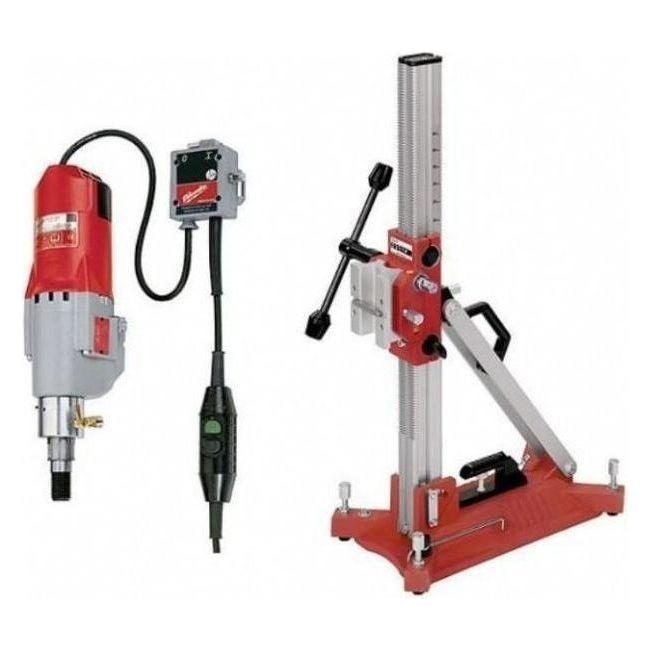 Milwaukee DCM 2-350 C Diamond Drill With RIG Stand