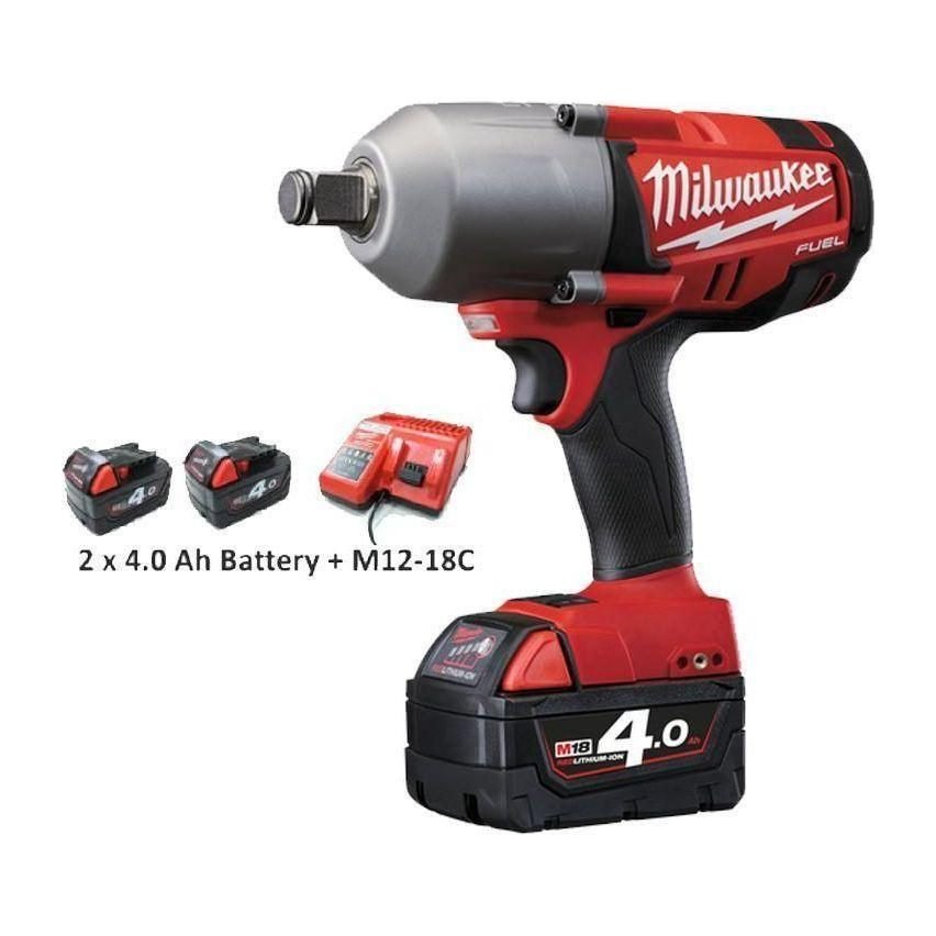 Milwaukee Milwaukee M18CHIWF34-402C "Fuel" Cordless Impact Wrench, Power Tools Drills & Drivers — Southend Philippines