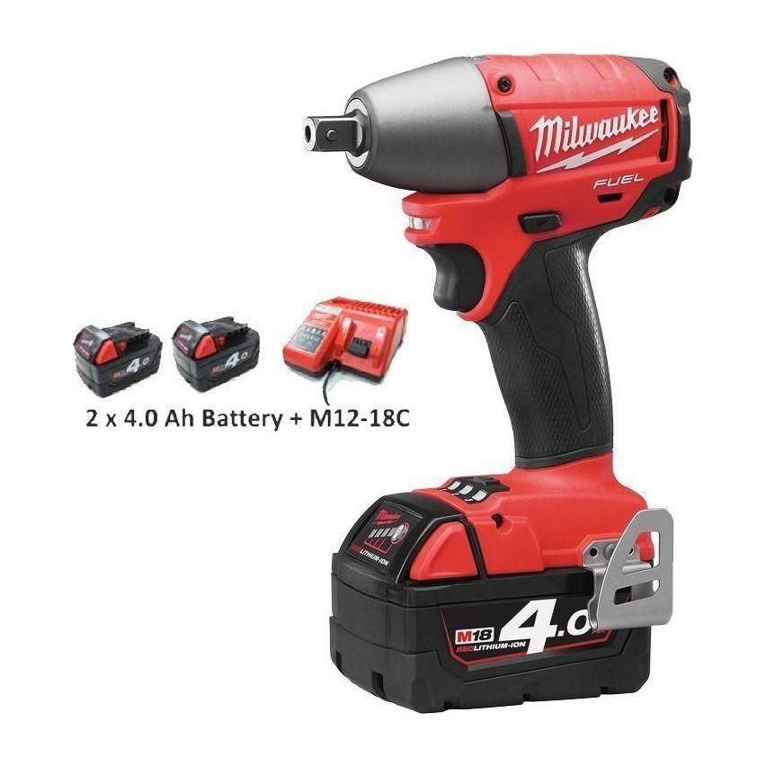 Milwaukee Milwaukee M18CIW12-402C "Fuel" Cordless Impact Wrench, Power Tools Drills & Drivers — Southend Philippines