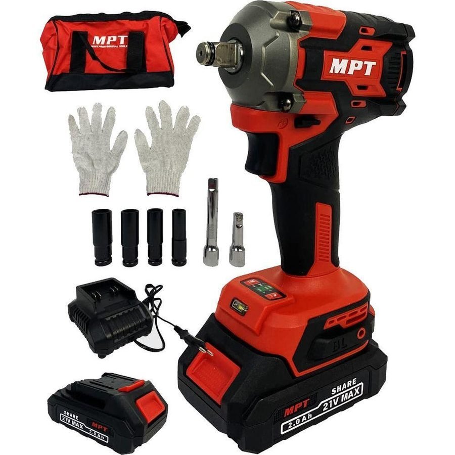 MPT MPT MPIW21400.K01 Brushless Cordless Impact Wrench Kit 1/2" Drive 400Nm , Power Tools Drills & Drivers — Southend Philipp
