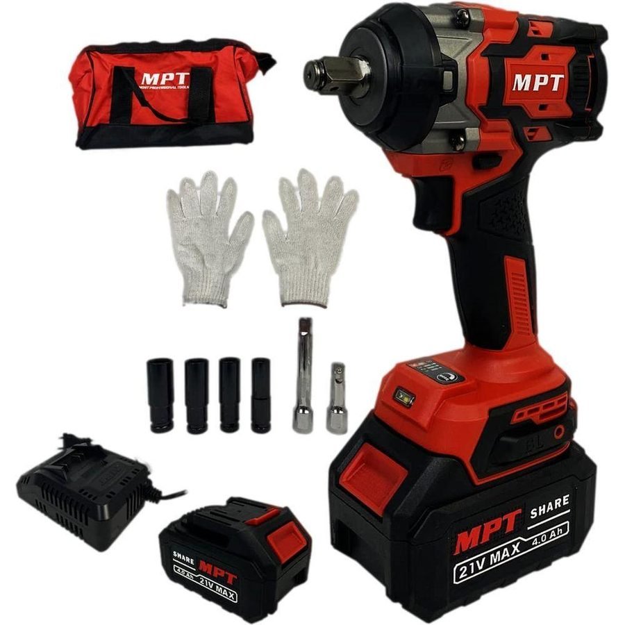 MPT MPT MPIW21600.K01 Brushless Cordless Impact Wrench 1/2" Drive 600nm 21V , Power Tools Drills & Drivers — Southend Philipp