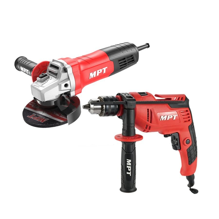 MPT MPTK02-ECO Angle Grinder And Impact Drill Kit