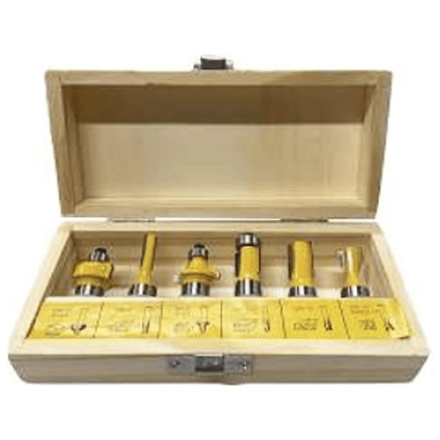 Powerhouse PH-RBSET-1/4-6 Router Bits 6pcs Set