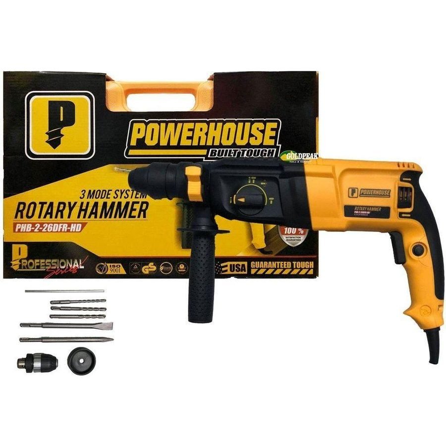 Powerhouse Powerhouse PHB-2-26DFR-HD SDS-Plus Rotary Hammer, Power Tools Rotary & Demolition — Southend Philippines