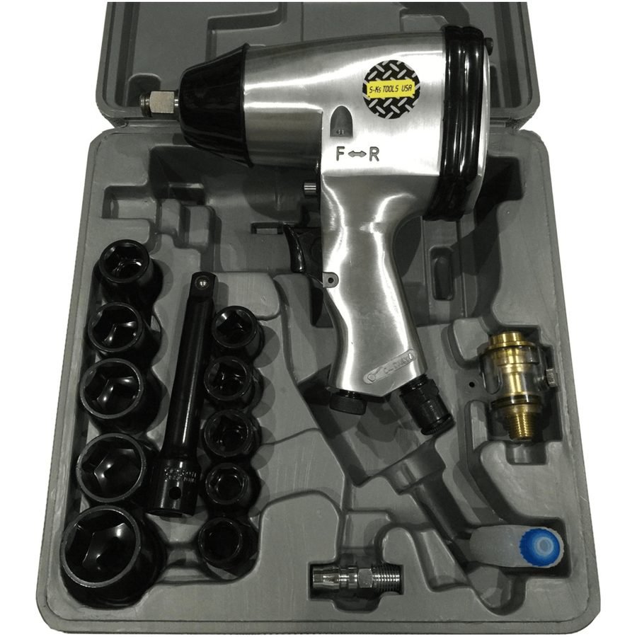S-Ks Tools 4300KIT Pneumatic Impact Wrench Kit 1/2" Drive