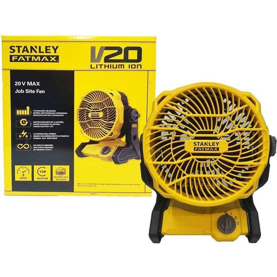 Stanley Stanley SCF001 20V Cordless Job Site Fan (Bare), Power Tools Jobsite Fans, Radios & Coolers — Southend Philippines