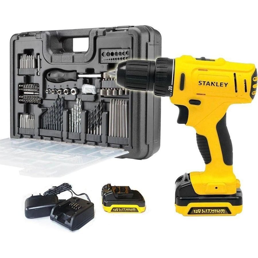 Stanley Stanley SCH121S2KA 12V Cordless Hammer Drill / Driver 10mm (SCH121S2KA), Power Tools Drills & Drivers — Southend Phil