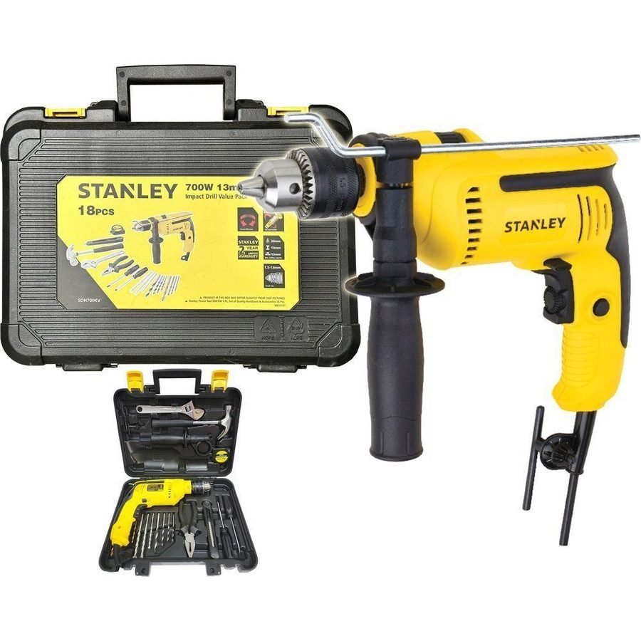 Stanley Stanley SDH700KV Impact / Hammer Drill 13mm 700W, Power Tools Drills & Drivers — Southend Philippines