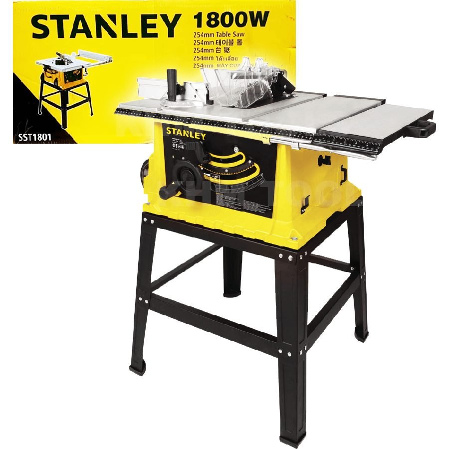 Stanley SST1801 Table Saw With Stand 10" 1800W