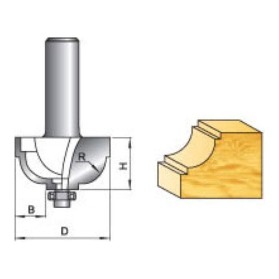 Tatara Classical Cove Router Bit With Bearing