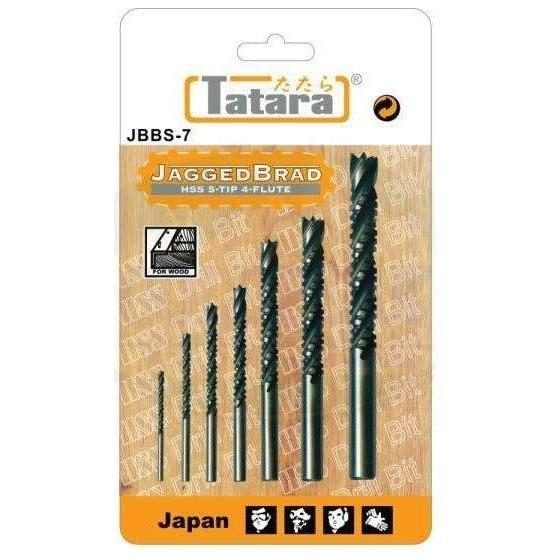 Tatara JBBS-7 HSS Jagged Brad Drill Bit Set