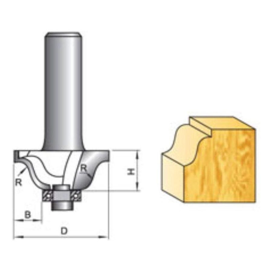 Tatara Tatara Roman Ogee Router Bit With Bearing, Power Tools Bits, Blades & Discs — Southend Philippines