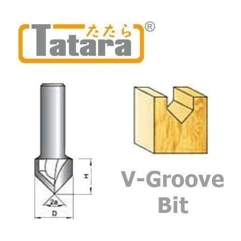 Tatara Tatara V-Groove Router Bit, Power Tools Bits, Blades & Discs — Southend Philippines