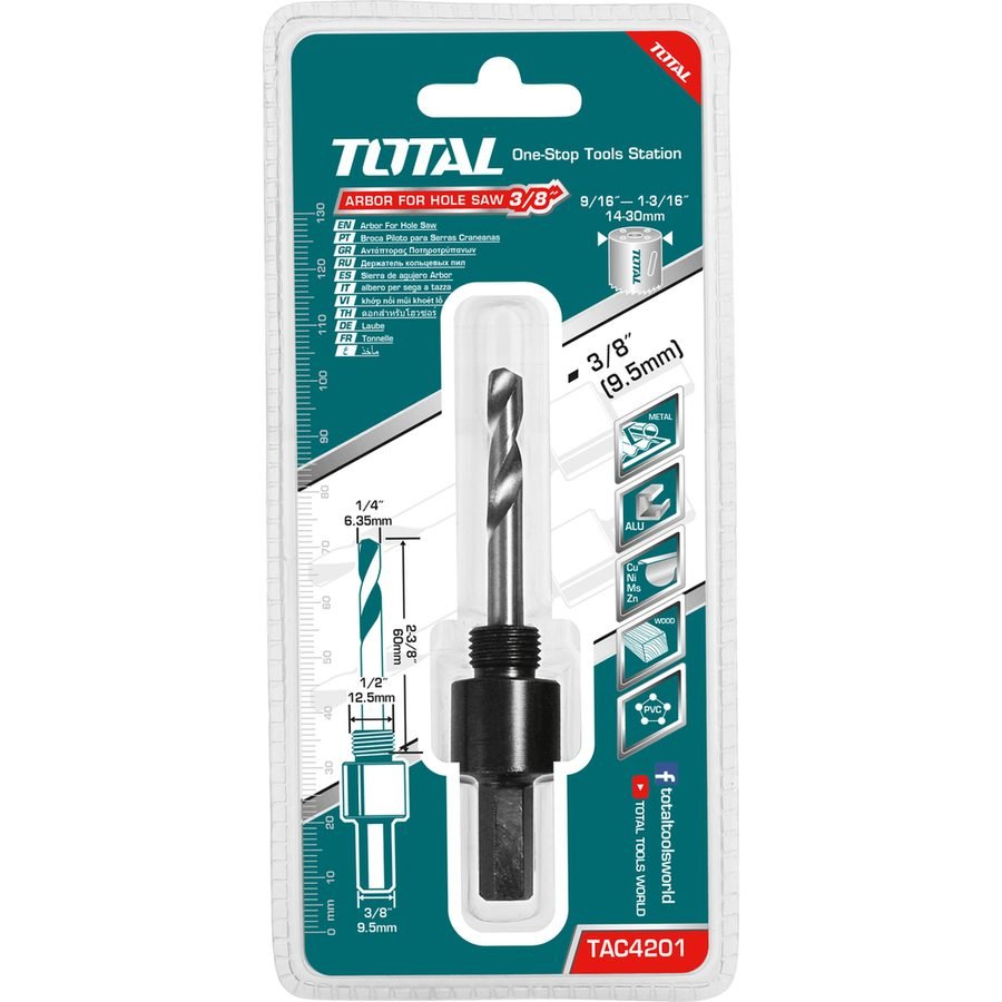 Total TAC4201 Arbor For Hole Saw