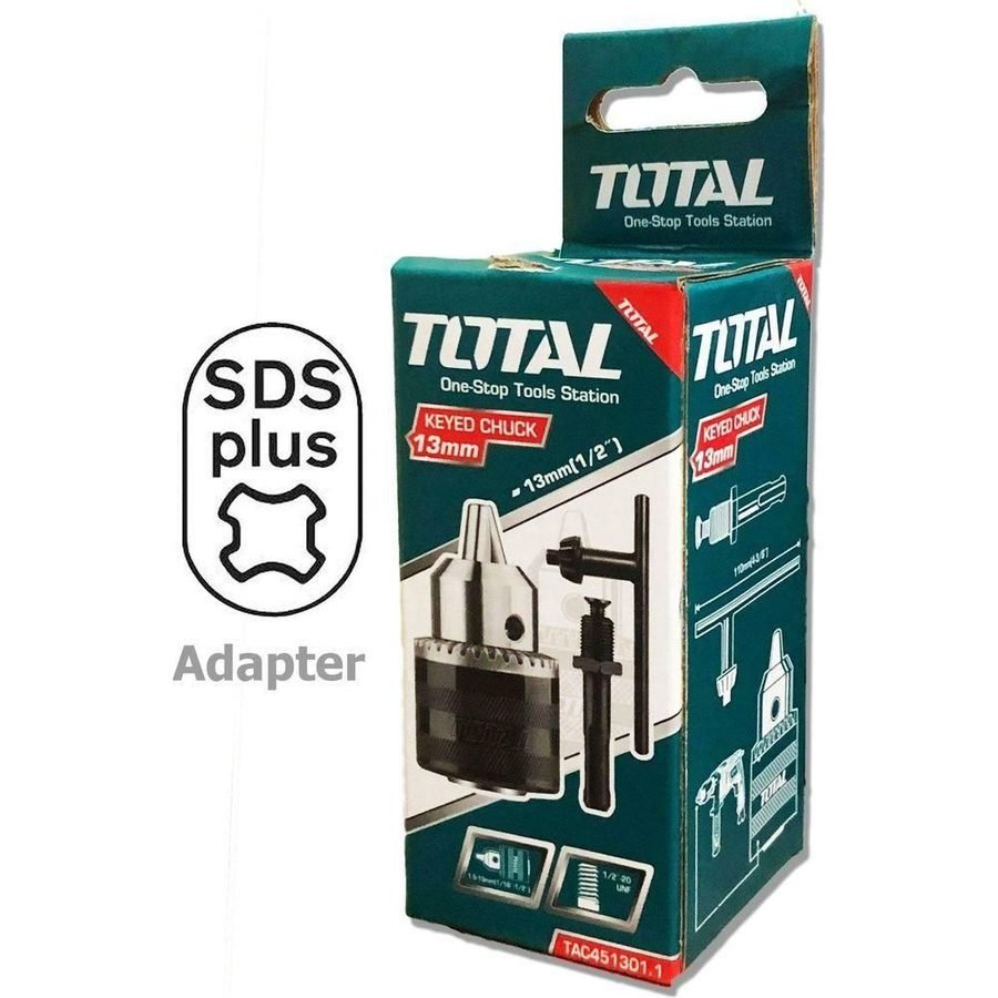 Total TAC451301.1 SDS-Plus Adapter With Drill Chuck