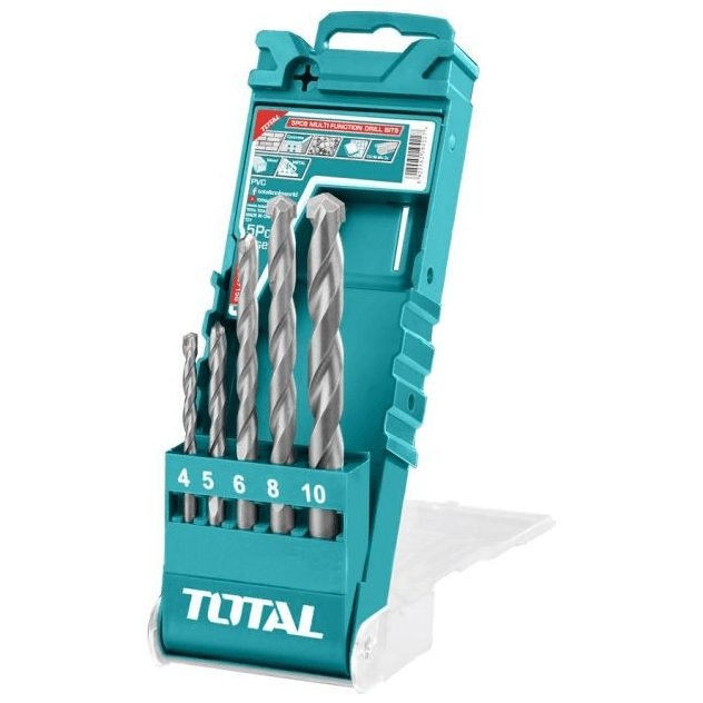 Total Total TACSD7156 5pcs Multi Purpose Drill Bit Set, Power Tools Drills & Drivers — Southend Philippines