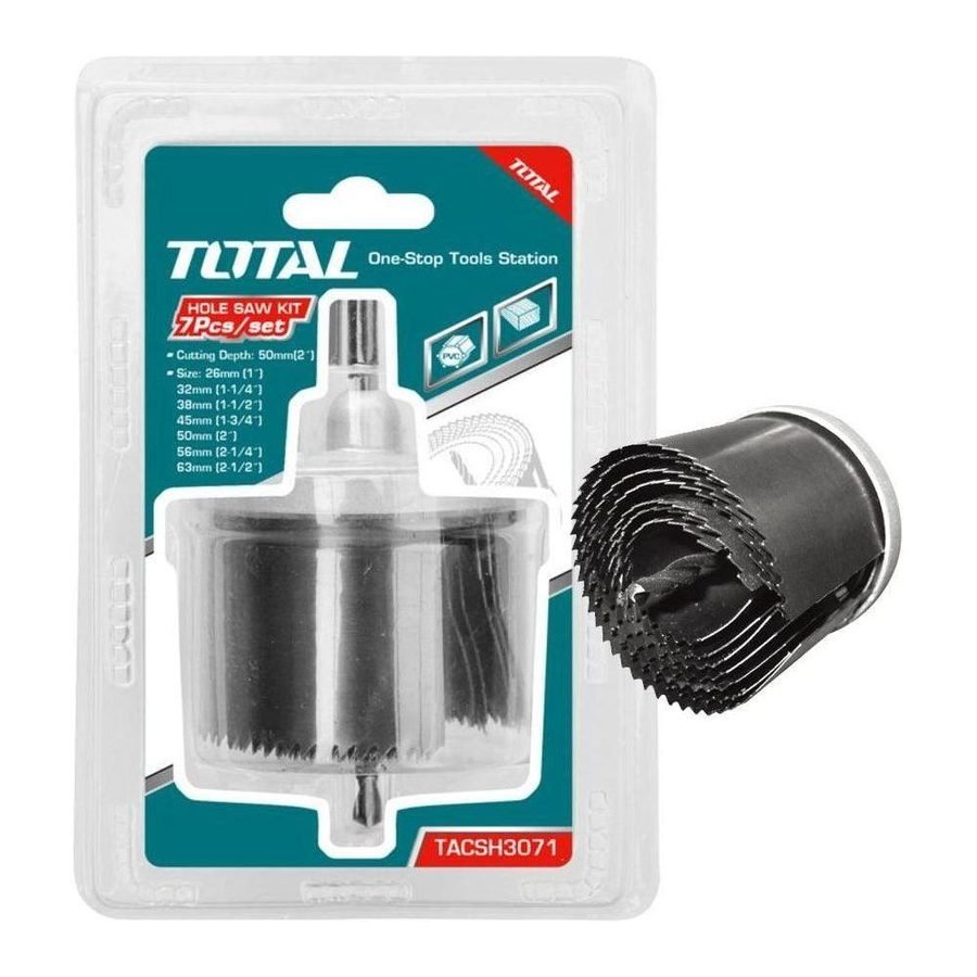 Total Total TACSH3071 Hole Saw Drill Bit Set, Power Tools Drills & Drivers — Southend Philippines
