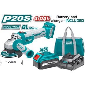 Total Total TAGLI10022 Li-Ion Angle Grinder Set, Power Tools Grinders — Southend Philippines