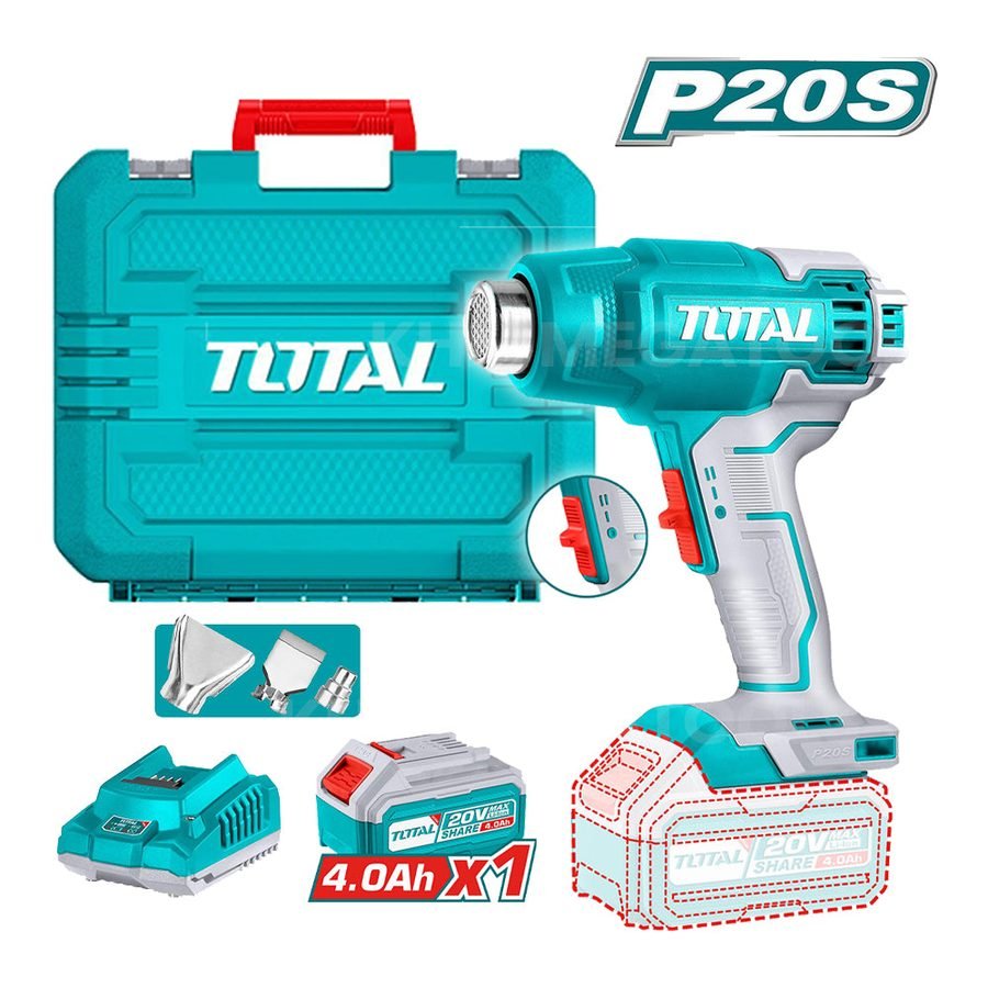 Total Total TBLI20025 Cordless Heat Gun 20V, Power Tools Heat Guns — Southend Philippines