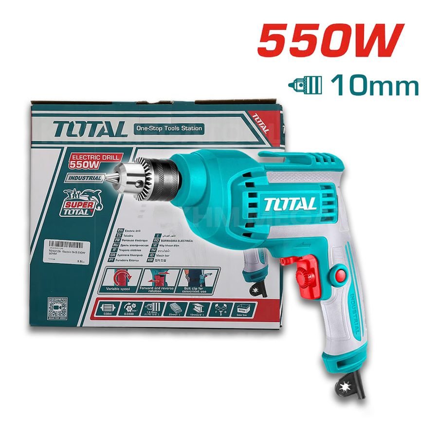 Total Total TD55108 Electric Drill 550W, Power Tools Drills & Drivers — Southend Philippines