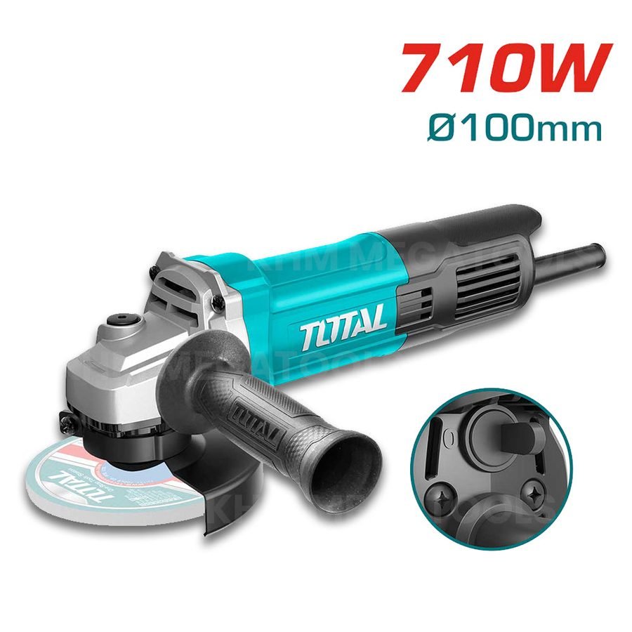 Total Total TG10710076UP Angle Grinder 4" 710W, Power Tools Grinders — Southend Philippines