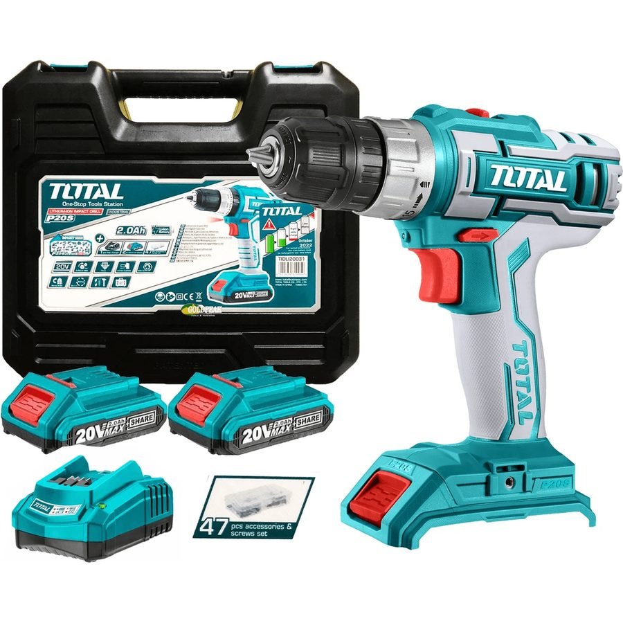 Total Total TIDLI20031 20V Cordless Hammer Drill, Power Tools Drills & Drivers — Southend Philippines