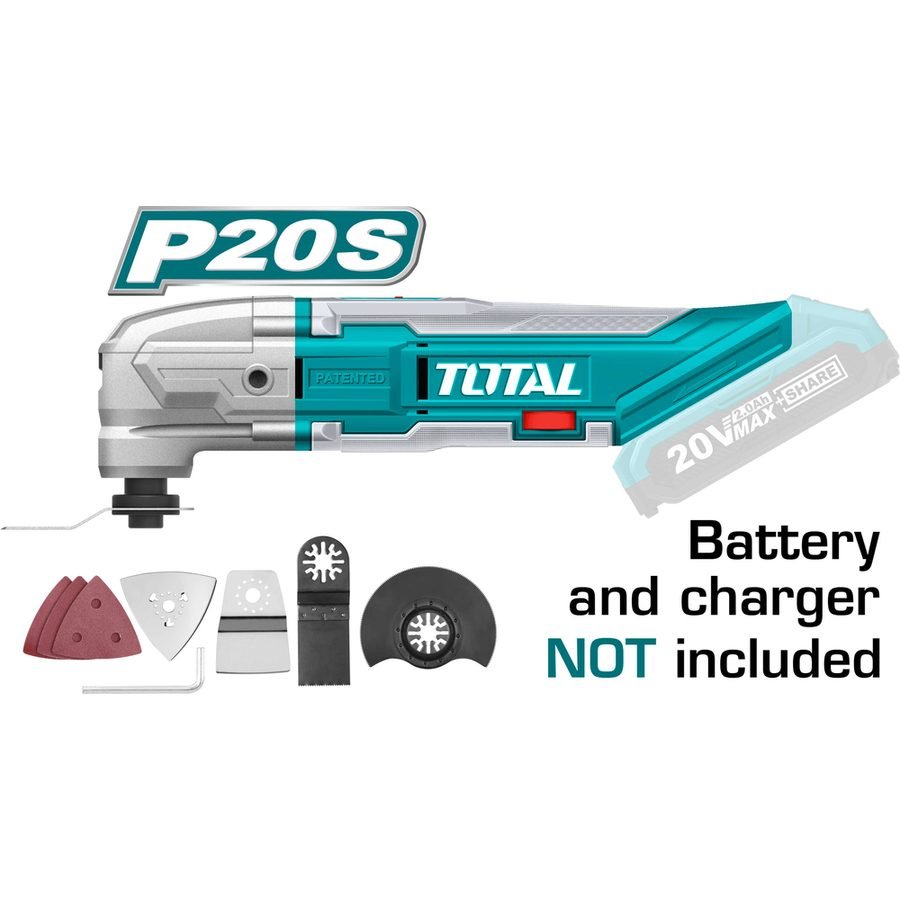 Total Total TMLI2001 20V Cordless Multi-Tool / Oscillating Tool (Bare), Power Tools Multi & Rotary — Southend Philippines