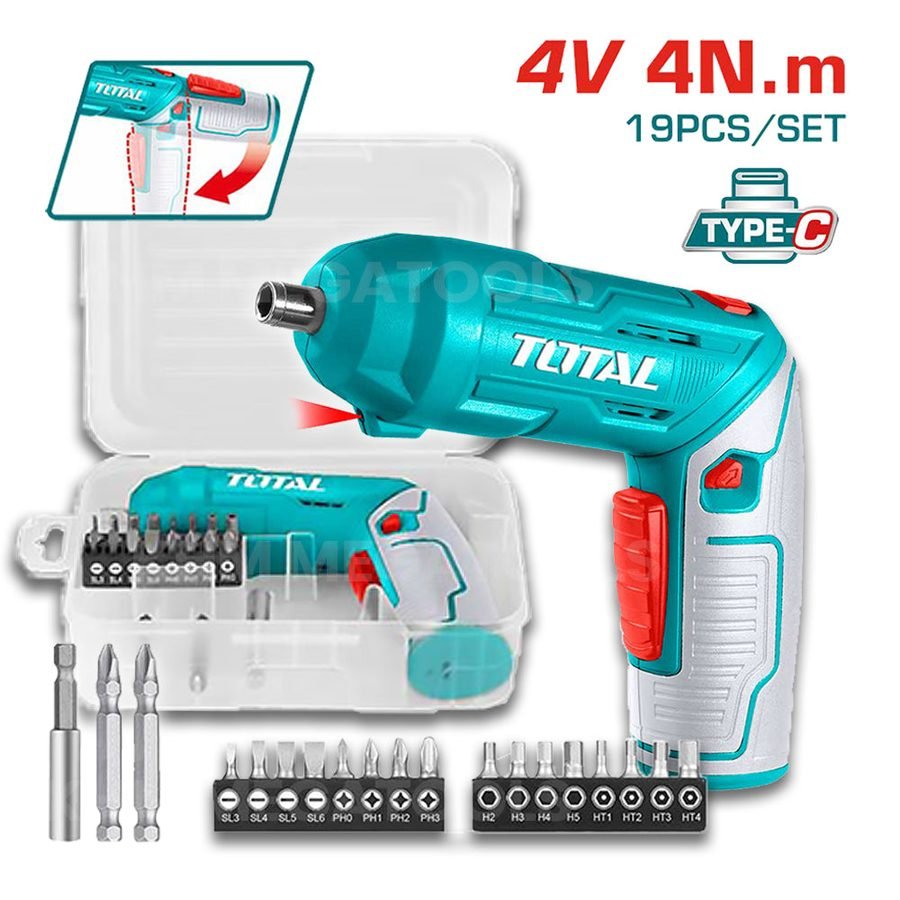 Total TSDLI0442 Cordless Screwdriver 4V 4N.M