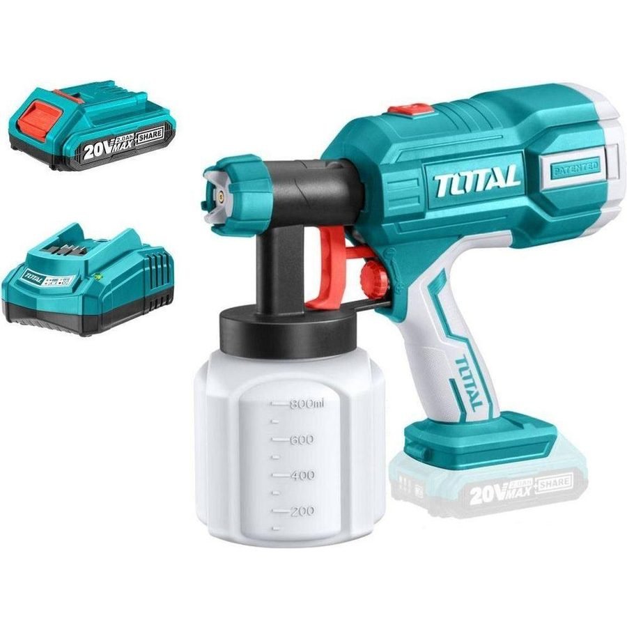 Total Total TSGLI2001S 20V Cordless Paint Spray Gun, Power Tools Batteries & Chargers — Southend Philippines