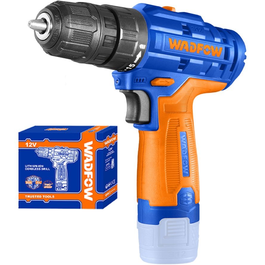 Wadfow Wadfow WCDS520 Li-Ion Cordless Drill 12V, Power Tools Drills & Drivers — Southend Philippines