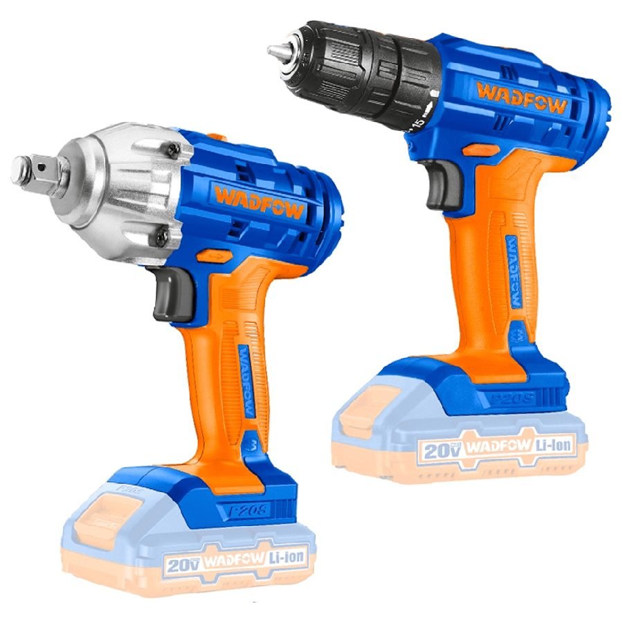 Wadfow WCK2017 Li-Ion Cordless 20V 2Pcs Combo Kit