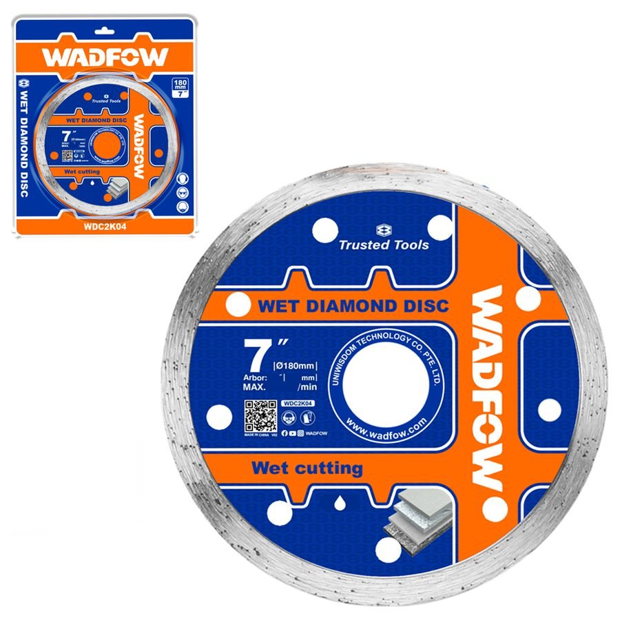 Wadfow Wadfow WDC2K04 Wet Diamond Disc 7", Power Tools Bits, Blades & Discs — Southend Philippines