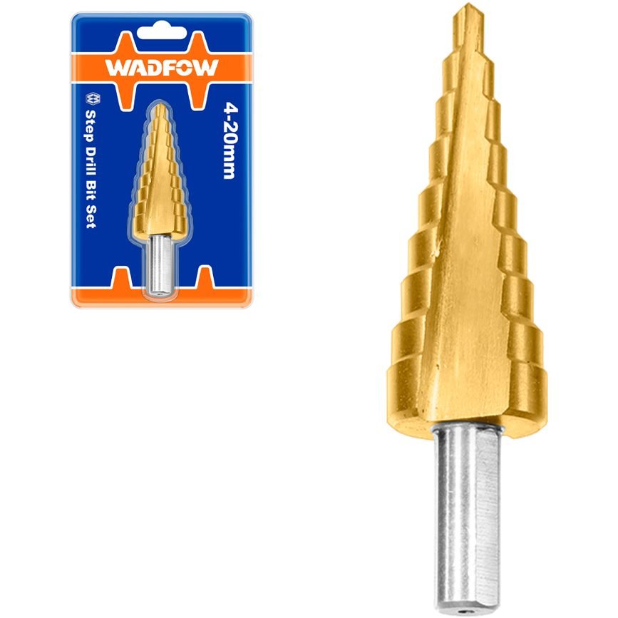 Wadfow Wadfow WJD1402 Step Drill Bit 4-20mm, Power Tools Bits, Blades & Discs — Southend Philippines