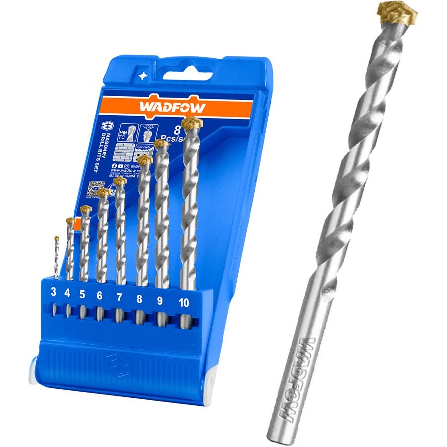 Wadfow Wadfow WMJ6B08 Masonry Drill Bits 8 Pcs, Power Tools Drills & Drivers — Southend Philippines