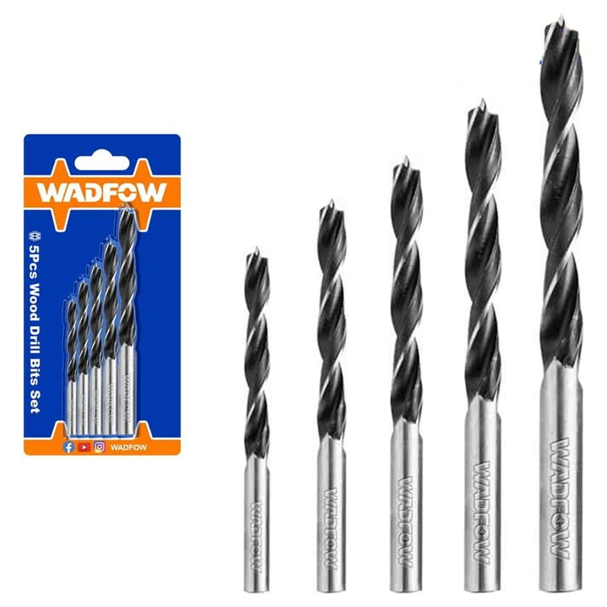 Wadfow WSJ3K01 Wood Drill Bit Set 5Pcs