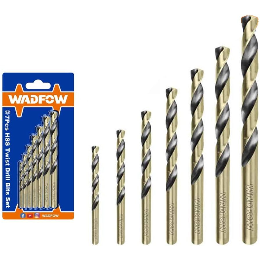 Wadfow WTD3K01 HSS Twist Drill Bit Set 7Pcs
