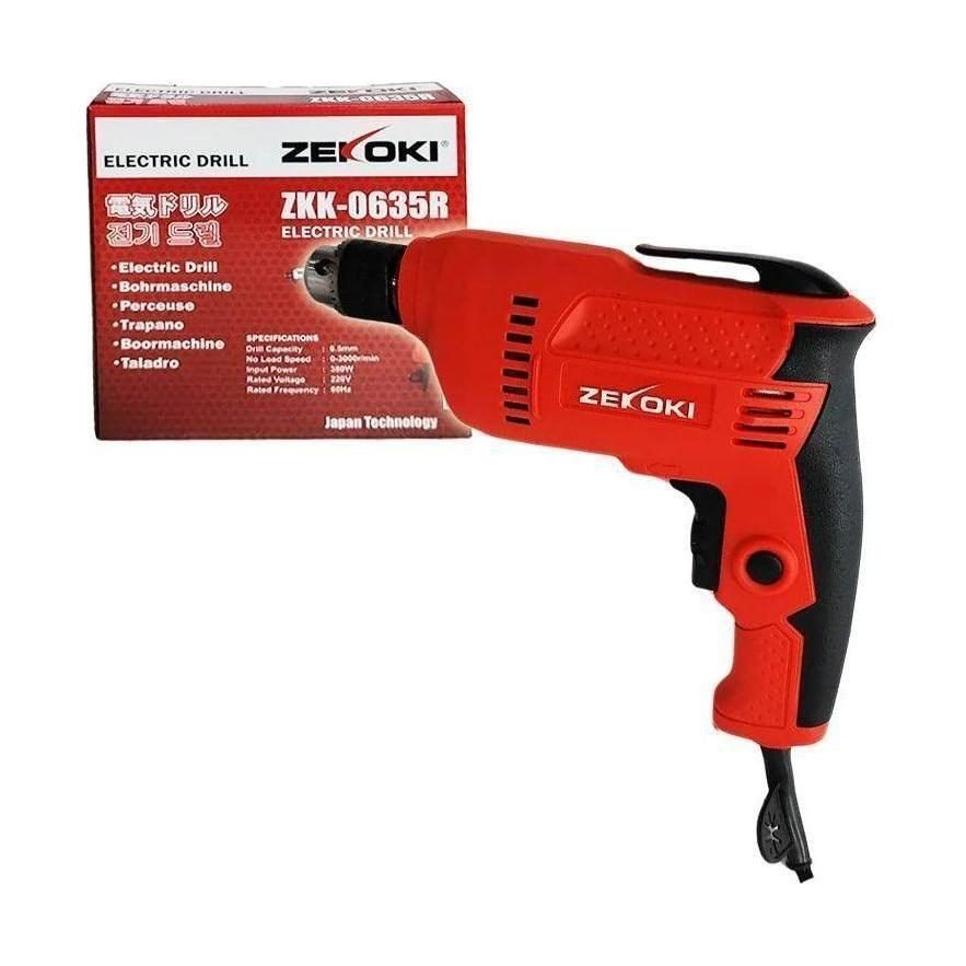 Zekoki Zekoki ZKK-0635 Hand Drill 1/4" 380W, Power Tools Drills & Drivers — Southend Philippines