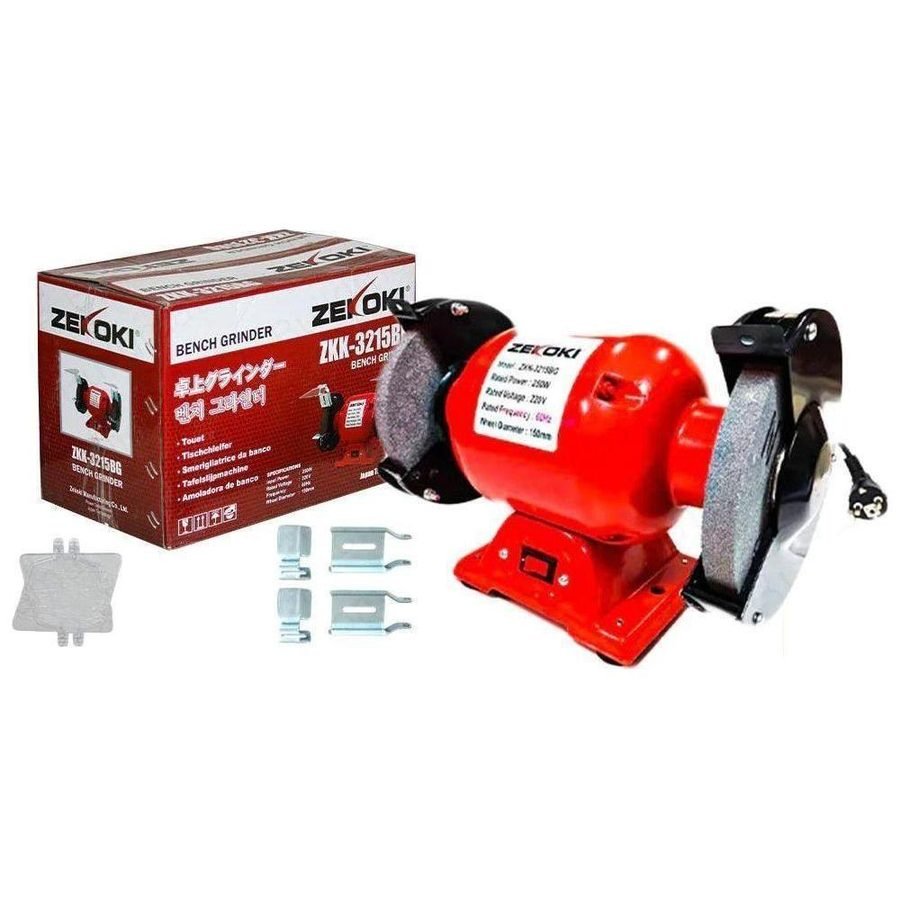 Zekoki Zekoki ZKK-3215BG Bench Grinder 6" 250W, Power Tools Grinders & Polishers — Southend Philippines