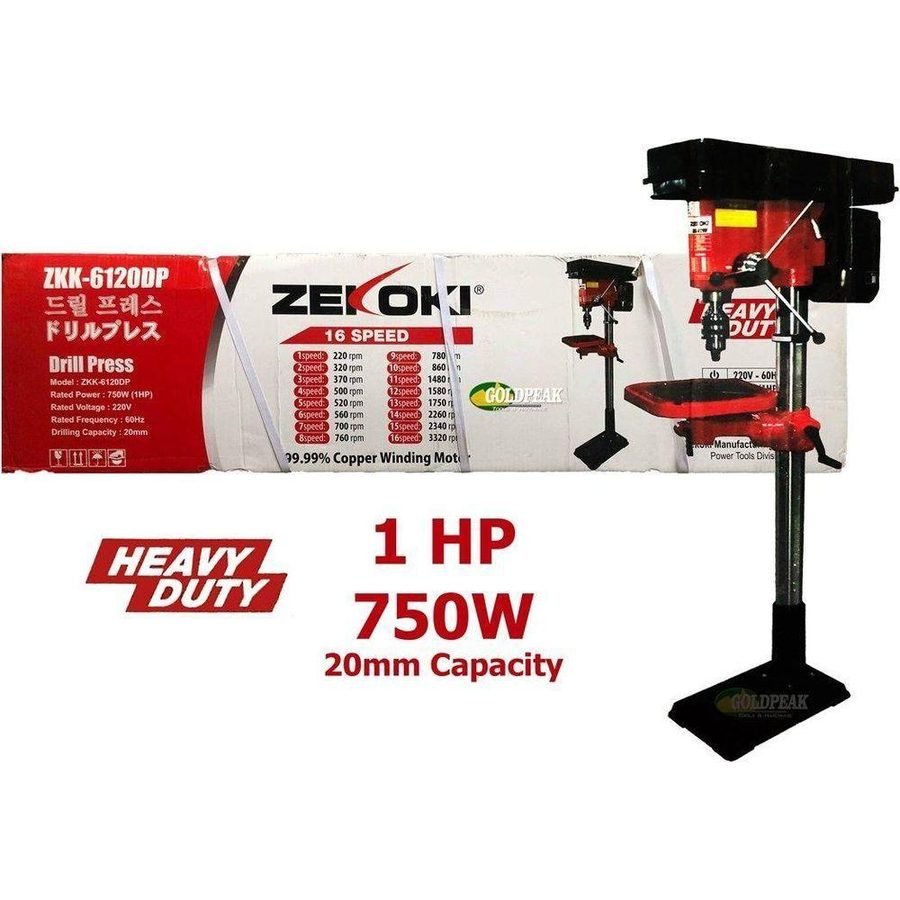 Zekoki Zekoki ZKK-6120DP Drll Press 750W(1HP), Power Tools Drills & Drivers — Southend Philippines
