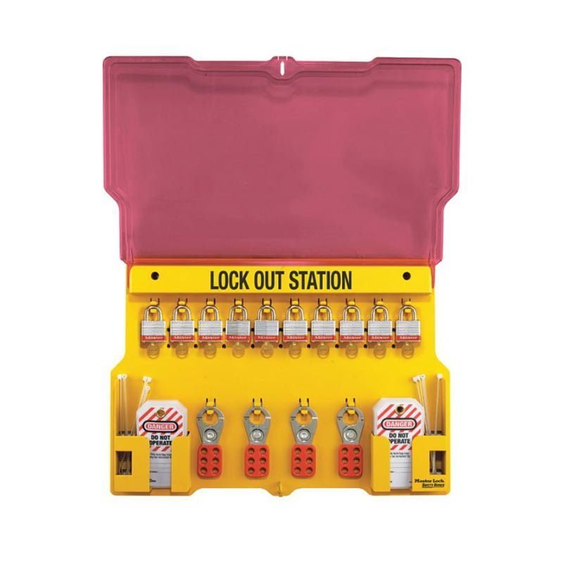 1483BP3 PADLOCK STATION WITH 10 STEEL PADLOCK, PPE Lockout / Tagout — Southend Philippines