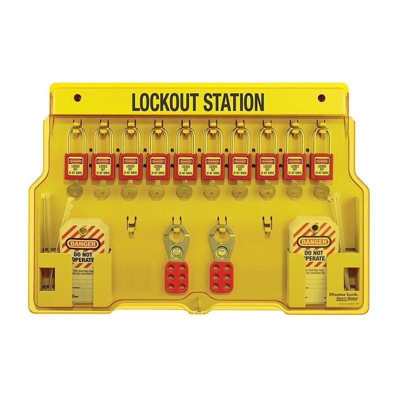 1483BP410 PADLOCK STATION WITH 10 THERMOPLASTIC PADLOCK, PPE Lockout / Tagout — Southend Philippines