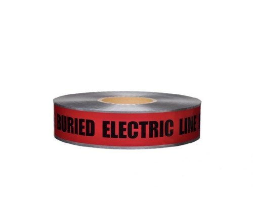 3X1000FT Red Detectable Tape Caution Buried Electric Line Below