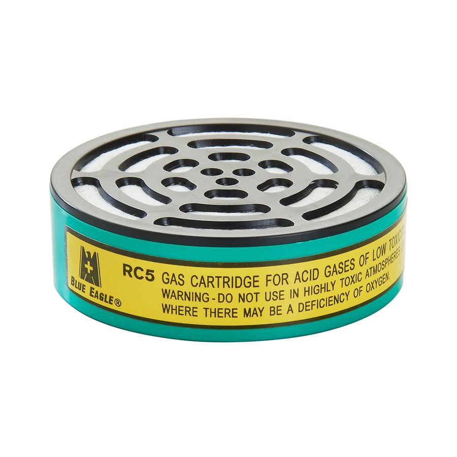 Blue Eagle Blue Eagle RC5 Chemical Respirator Filter Cartridge (Acid) [RC-5], PPE Respiratory — Southend Philippines