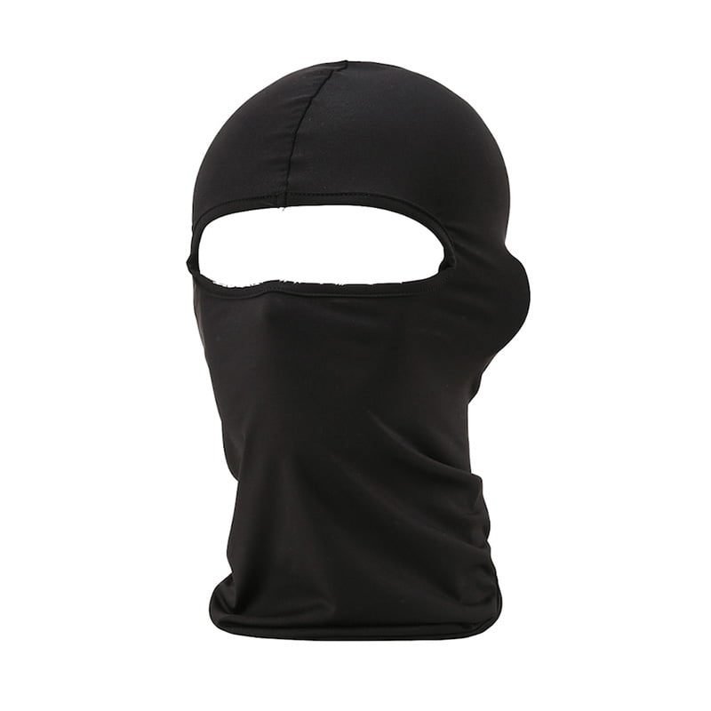 BONNET BLACK KNITTED MASK HOOD