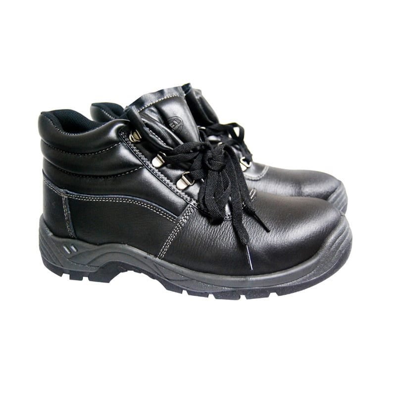 CM-7060 HIGH CUT WITH STEEL TOE & STEEL PLATE BLACK SAFETY SHOES, PPE Foot Protection — Southend Philippines