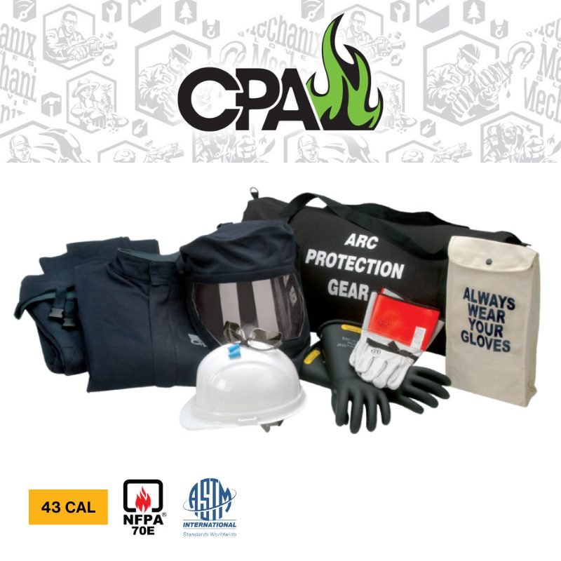 CPA Arc Flash Kit AG43 - 43 Calorie With Jacket And Bib Overall, HRC 4 — PPE, Southend Philippines