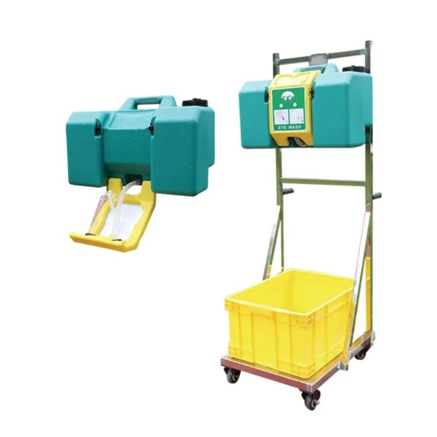 EMS Portable Eyewash Green 8 GAL W/ Trolley And Bin, PPE Eyewash & Emergency — Southend Philippines