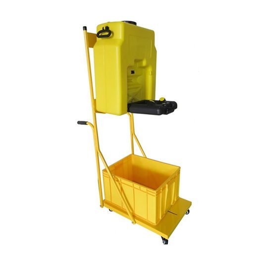 EMS Portable Eyewash Yellow 53 LTRS W/ Trolley And Bin, PPE Eye & Face Protection — Southend Philippines
