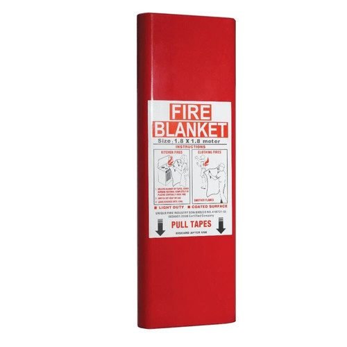 Fire Blanket 1.8m X 1.8m Quick Release For Fire Fighting Prevention